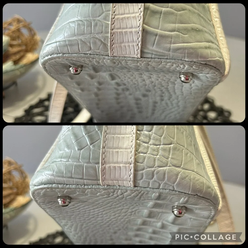 Brahmin Medium Asher Tote Zip Top Tote Sea Glass Edgewater